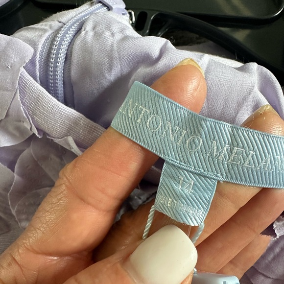 NWTANTONIO MELANI Lilac Floral Mini Dress - Picture 5 of 9